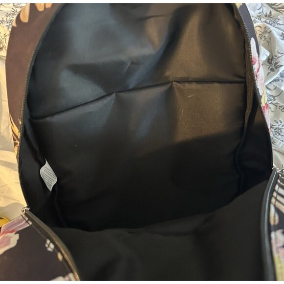 Volcom Backpack Black Floral 6” Base School Travel Zip Lightweight Ladies Teens - Picture 7 of 7
